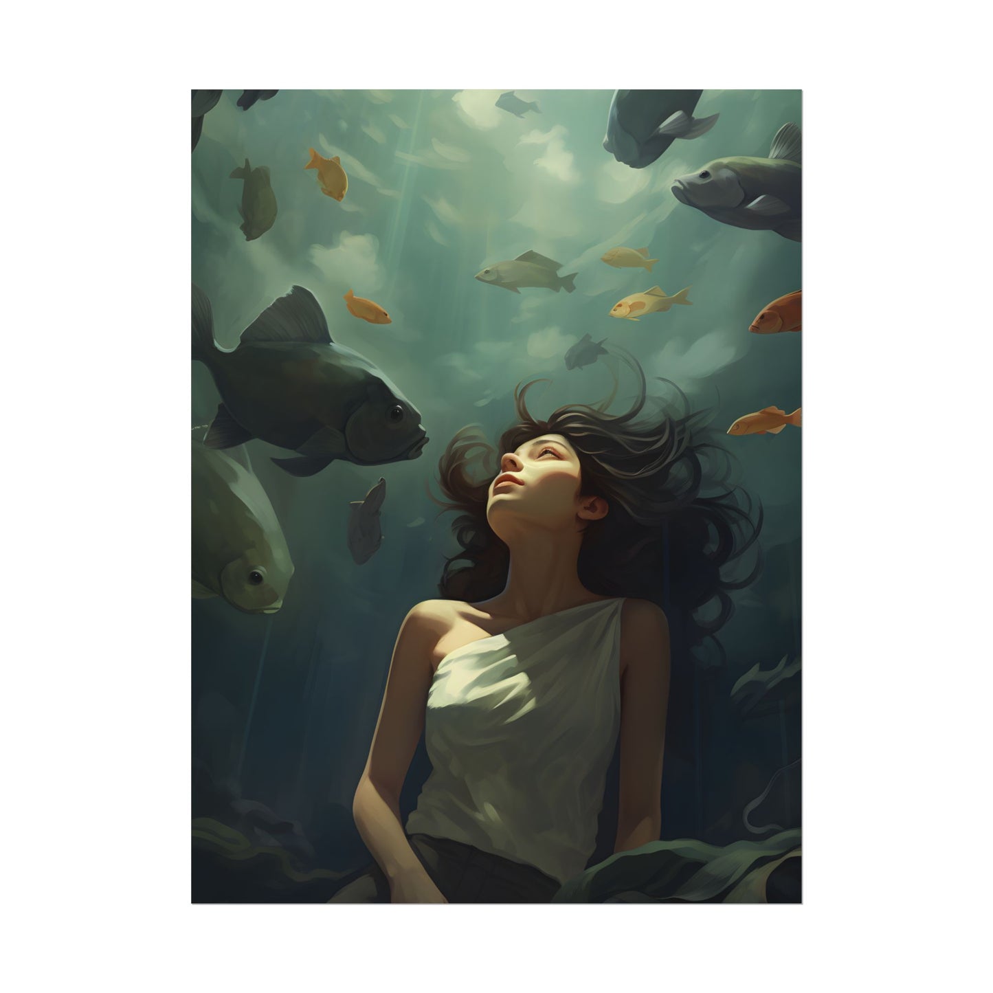 Outdoor Portrait: Simple Elegance in Natural Light - Poster