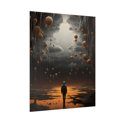 Freedom in Nature: Casual Outdoor Portrait - Poster