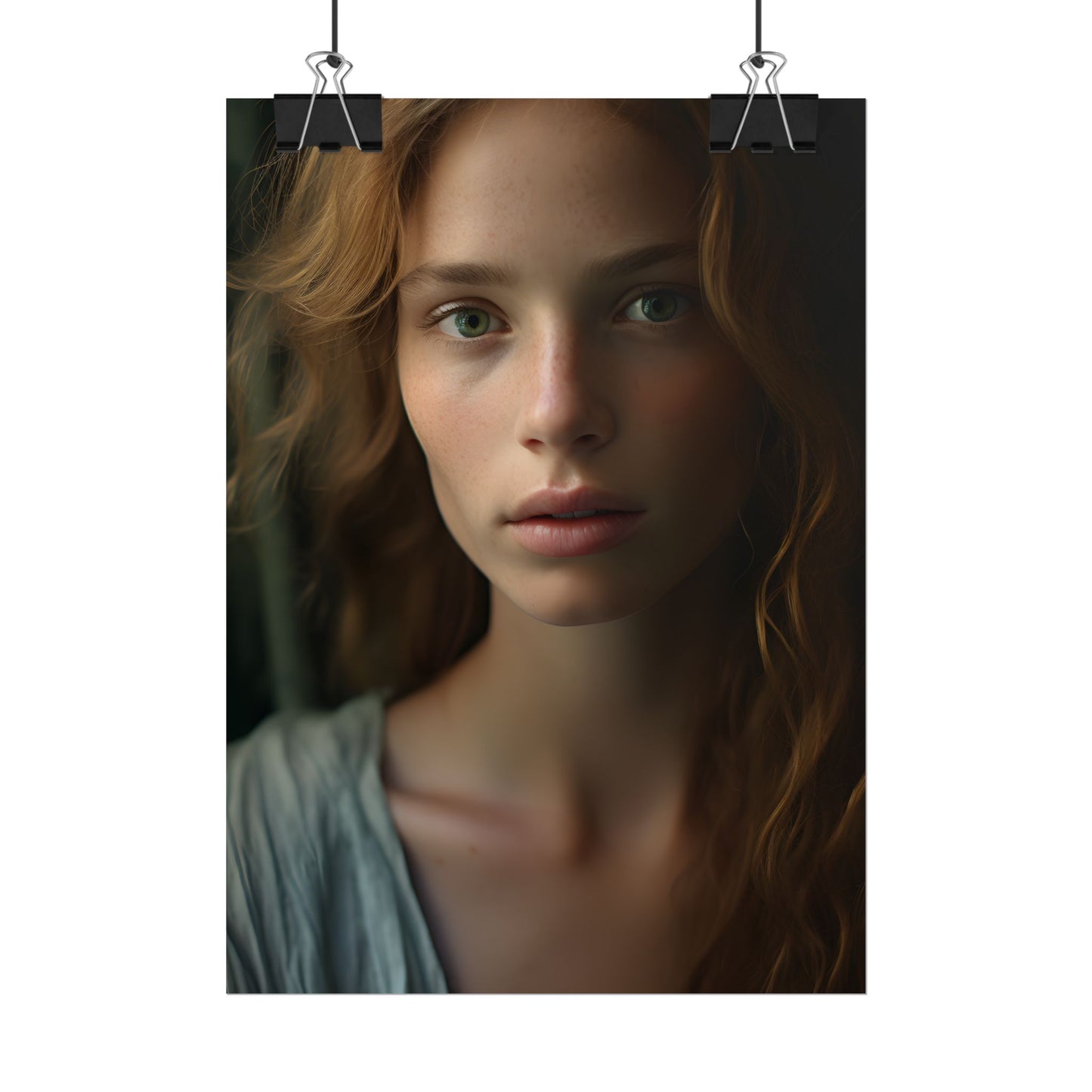 Close-Up Joy: Light Blue Eyes - Poster