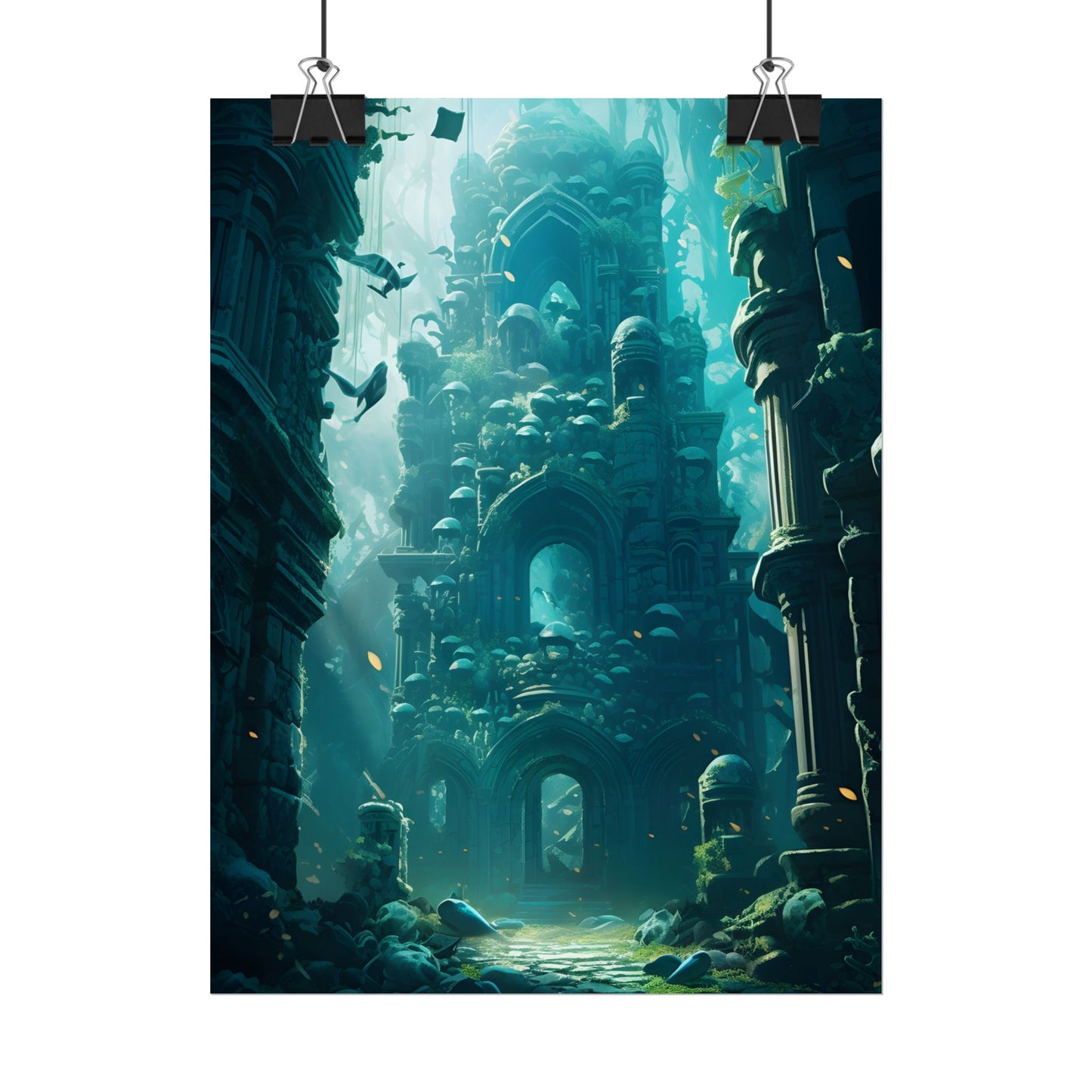 Lost Underwater Civilization: Ancient Artifacts in Mysterious Depths - Poster