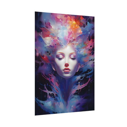 Otherworldly Celestial Dreams: Impressionistic Art Gallery - Poster