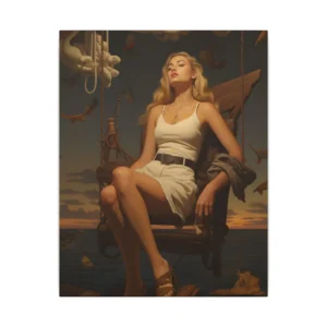 Dreamer on the Swing Canvas Print