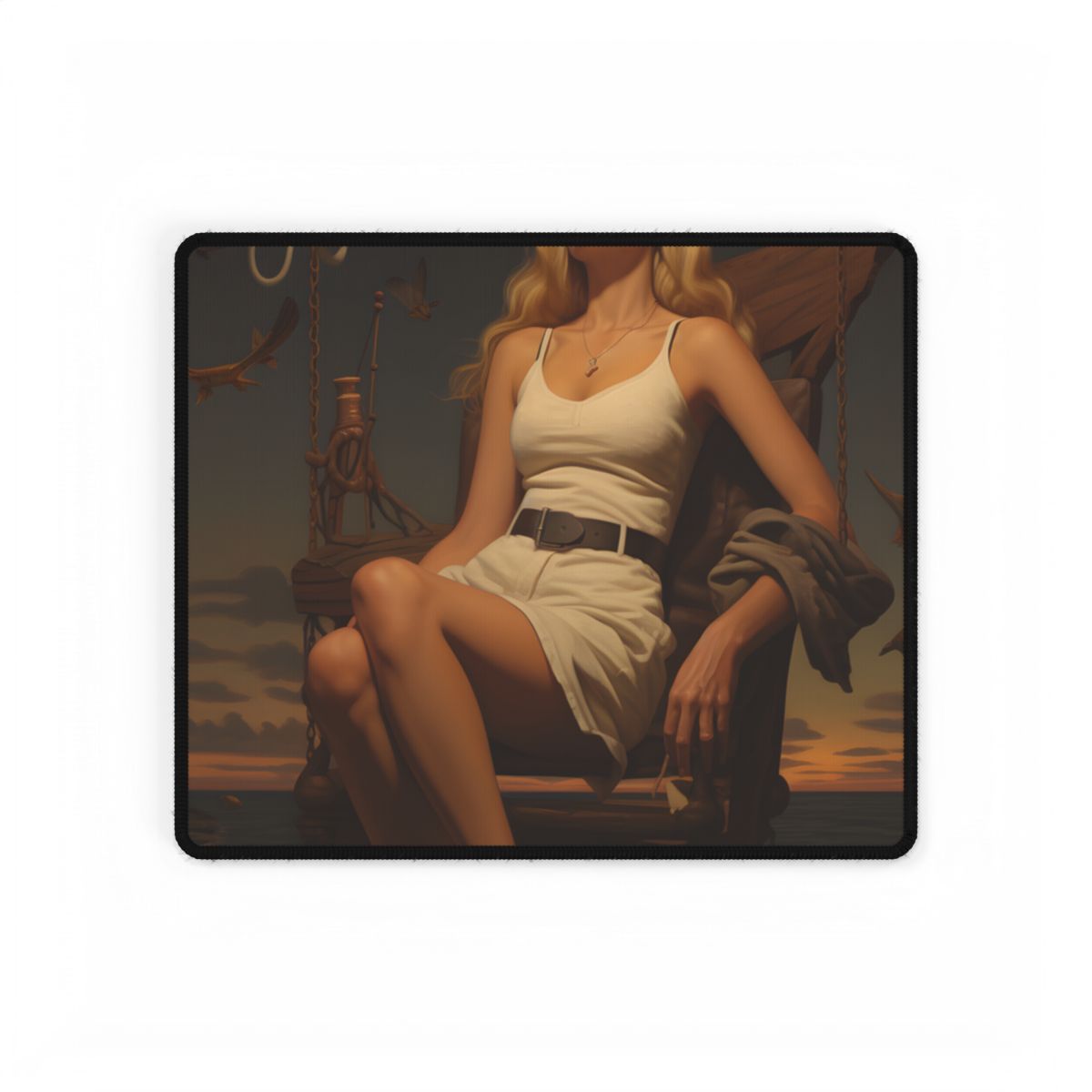 A Gentle Grip: Close-Up Photography Art - Desk Mat