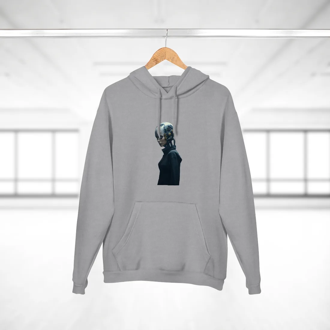 A group of charismatic thieves pull off a daring robotic art heist - Action - Hoodie (Heather Grey)