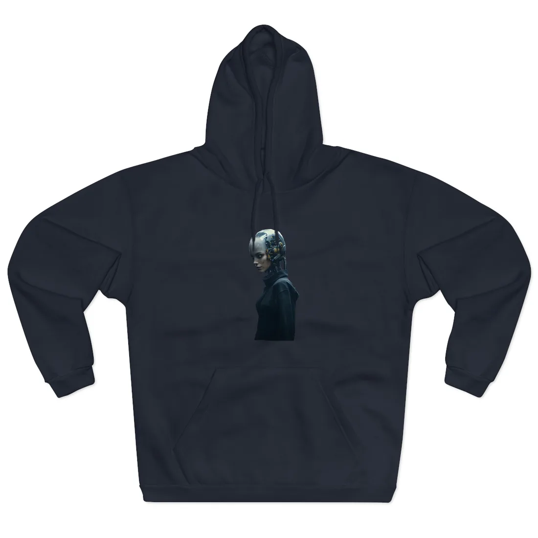 A group of charismatic thieves pull off a daring robotic art heist - Action - Hoodie (Navy)