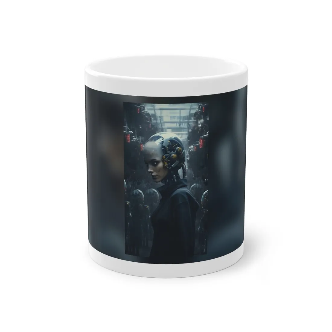 A group of charismatic thieves pull off a daring robotic art heist - Action - Mug