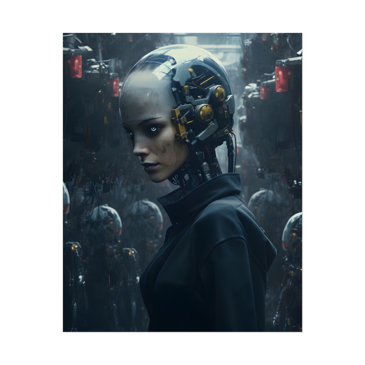 A group of charismatic thieves pull off a daring robotic art heist - Action - Poster