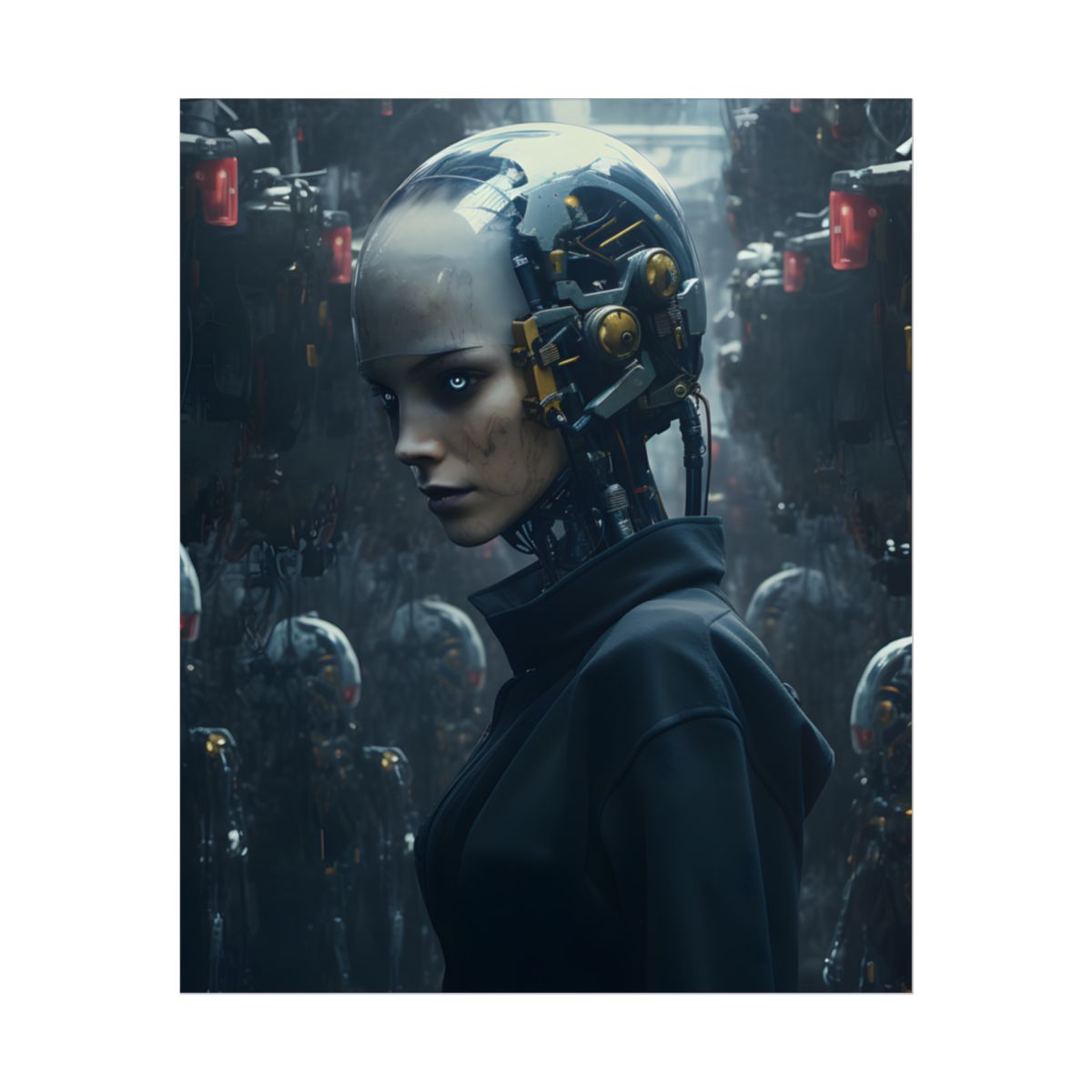 A group of charismatic thieves pull off a daring robotic art heist - Action - Poster
