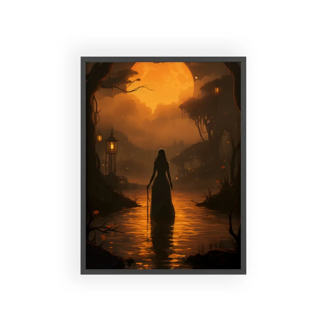 A Hand in Art: Close-Up of a Creative Moment - Framed Poster