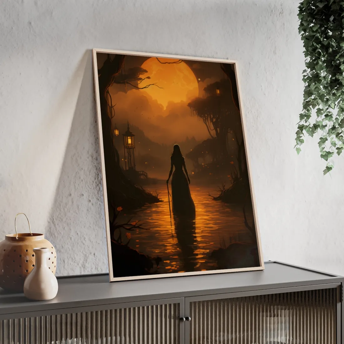 A Hand in Art: Close-Up of a Creative Moment - Framed Poster