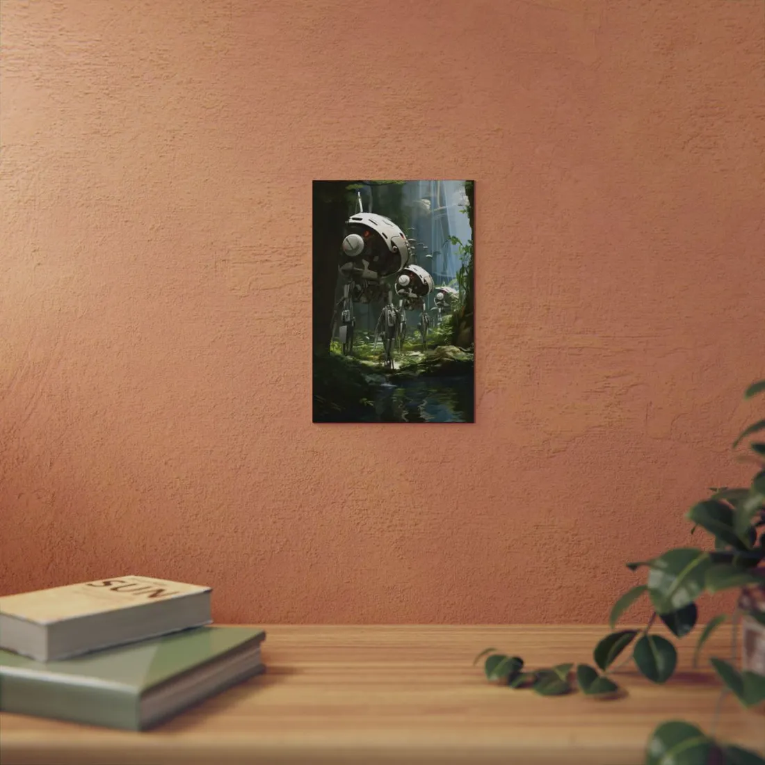 A haven for wildlife, powered by artificial intelligence - Robotic Sanctuary - Metal Poster