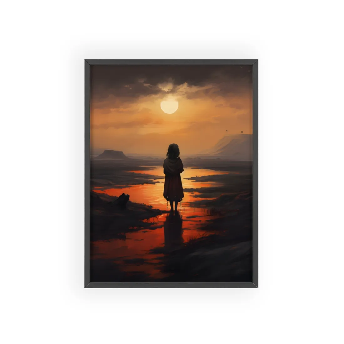 A Simple Yet Intriguing Scene: Mysterious Moments in Everyday Life - Framed Poster