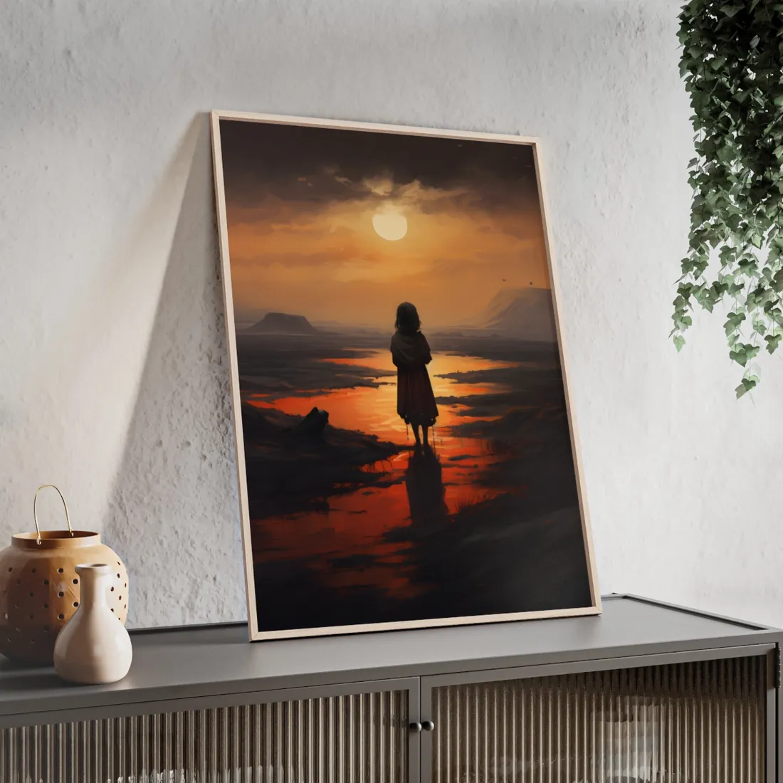 A Simple Yet Intriguing Scene: Mysterious Moments in Everyday Life - Framed Poster