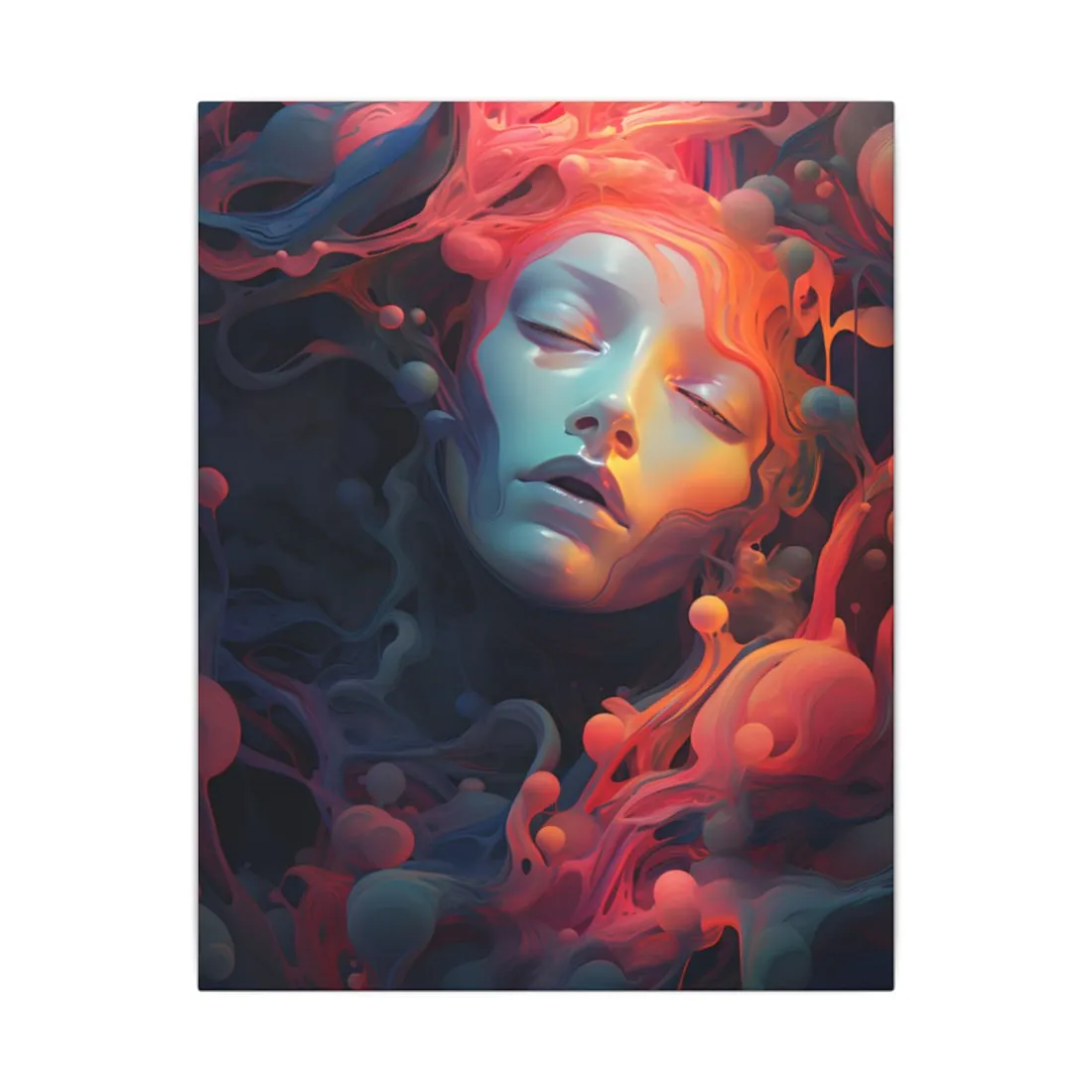 Abstract Cyber Dreamscape - Canvas