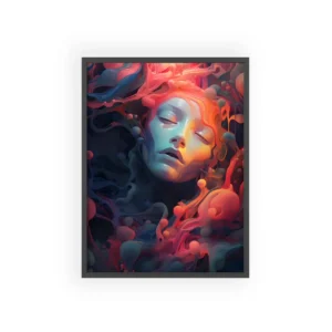 Dreaming in Liquid Color Framed Poster