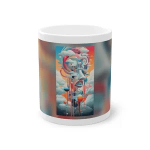 Dreaming Face in Clouds Mug