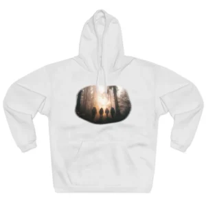 Hikers in Misty Forest Hoodie