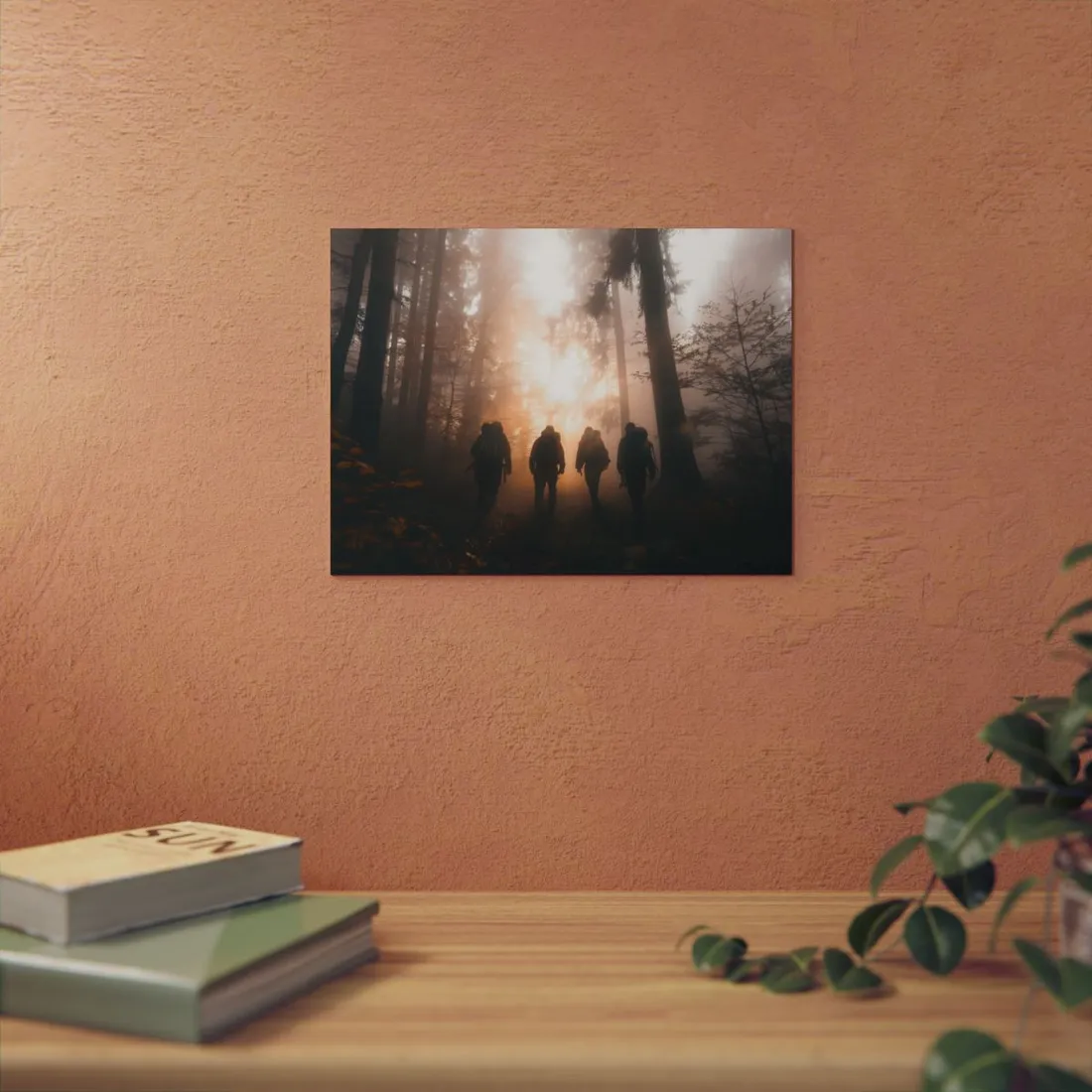 Adventure Through The Mysterious Forest: Group Expedition - Metal Poster