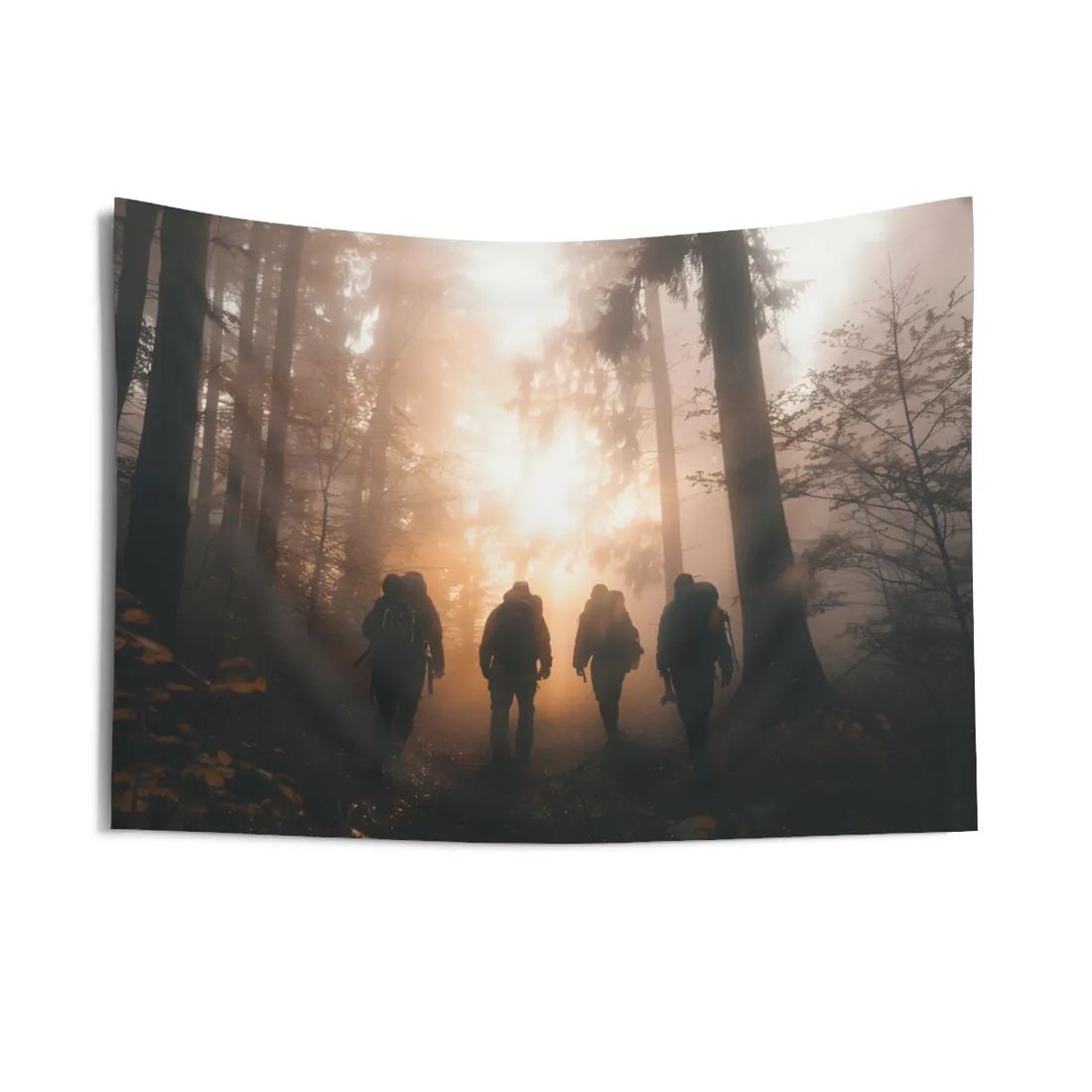 Adventure Through The Mysterious Forest: Group Expedition - Wall Tapestry