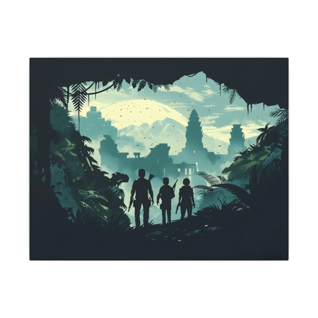 Adventurous Pair: Heroes by Side - Canvas