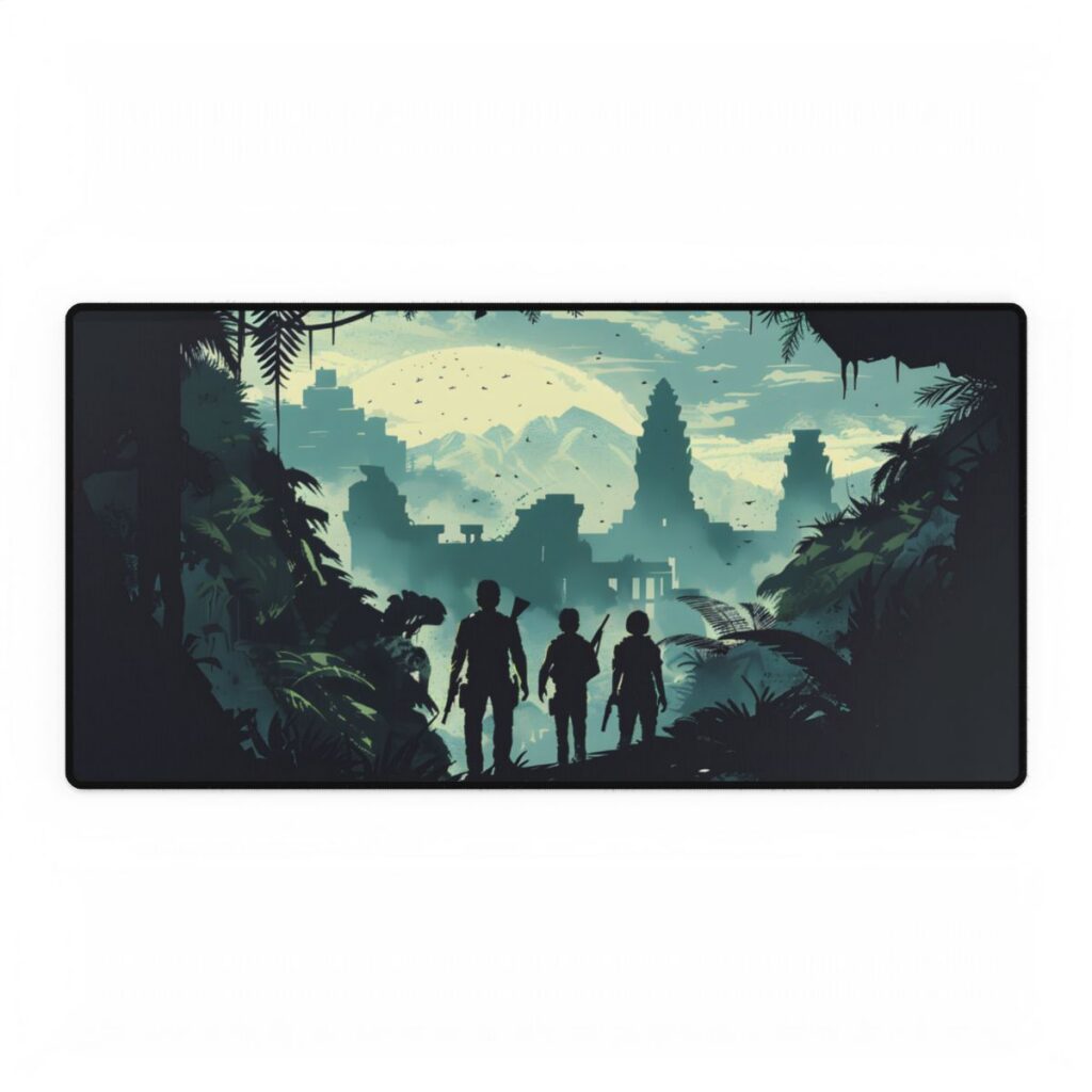 Adventurous Pair: Heroes by Side - Desk Mat