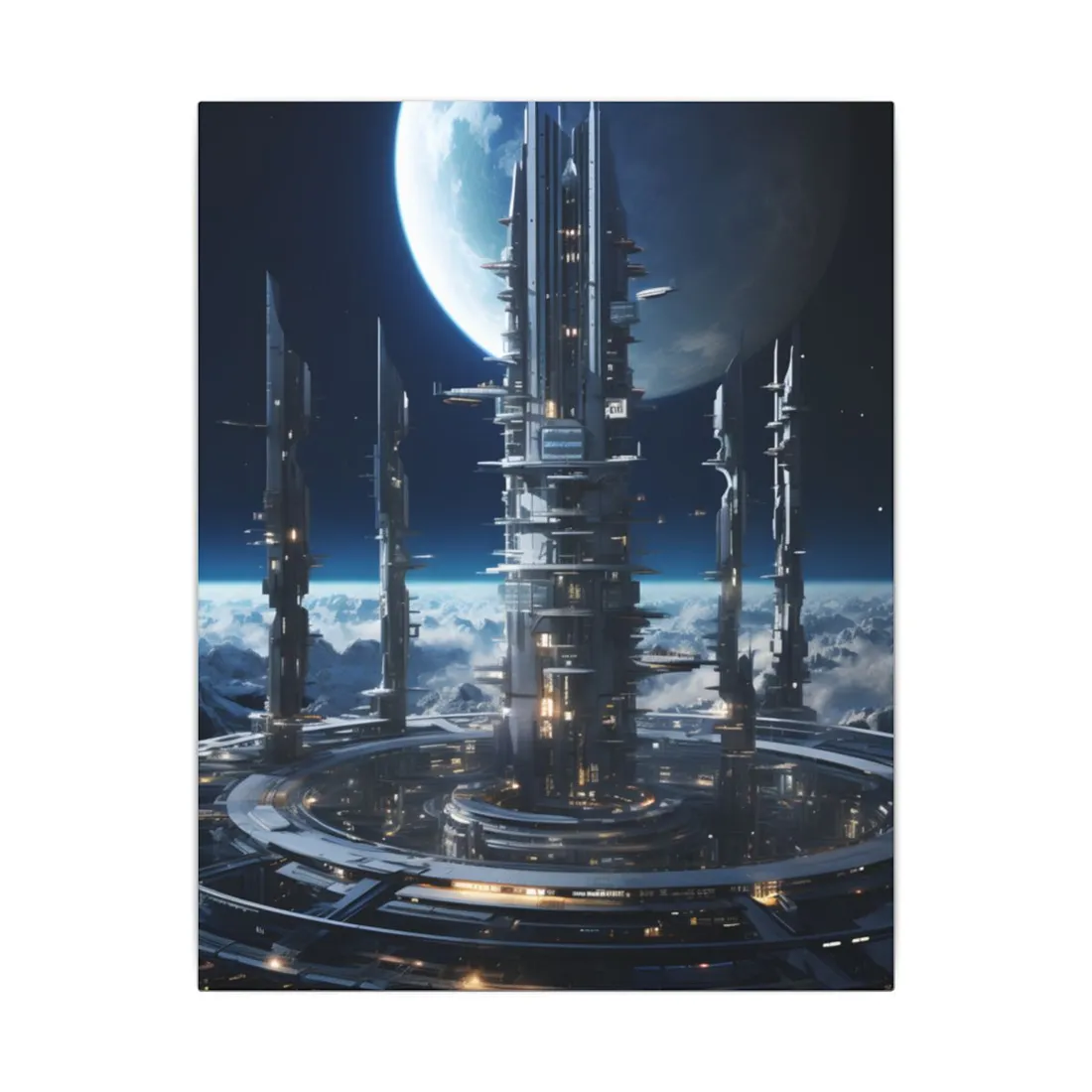Aetherial Space Station: Isolated Horizon - Canvas