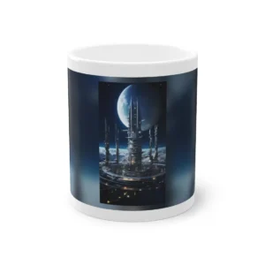 Futuristic Spire Station Mug