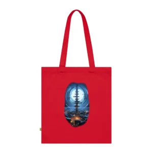 Moonlit Tower City Tote Bag