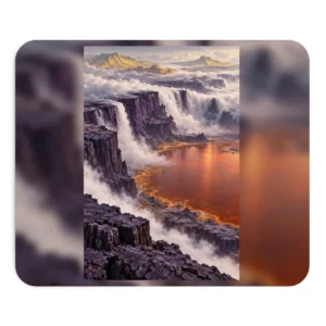 Basalt Cliffs Above Orange Lake Mouse Pad