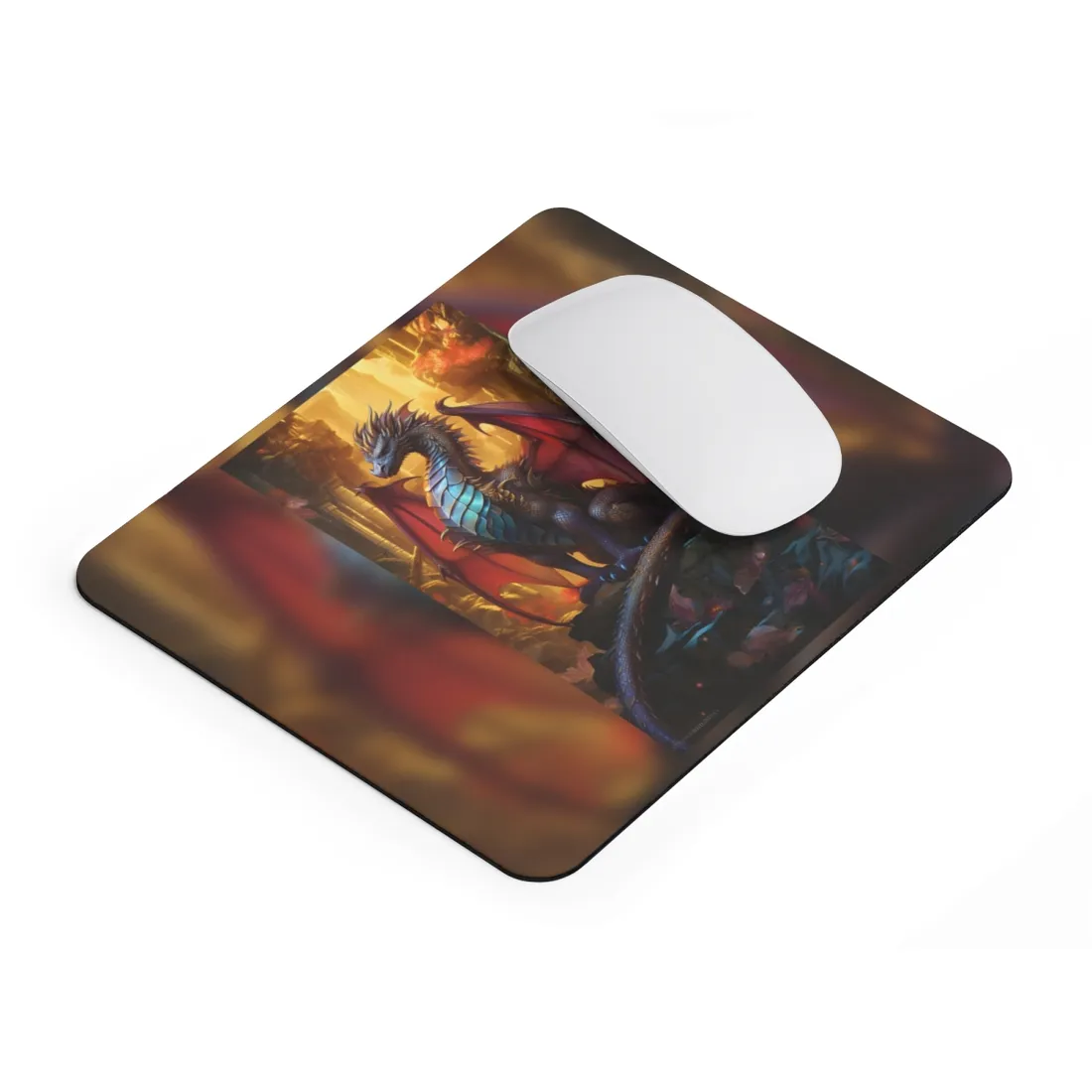 Ancient Dragon Guardian: Fantasy Artwork - Dragon Art - Mouse Pad