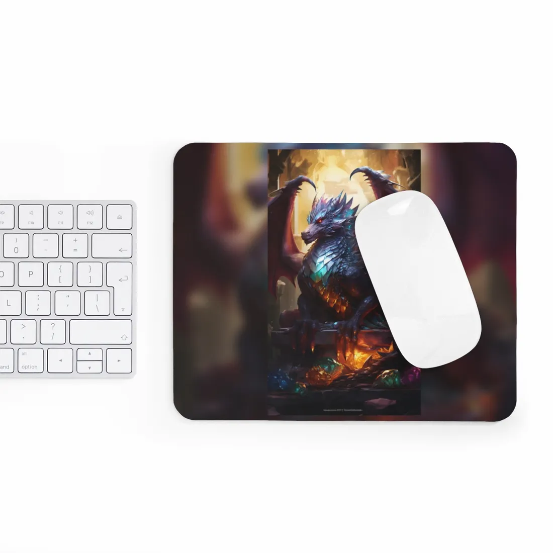 Ancient Dragon's Majestic Lair: Fantasy Guardians of Old - Mouse Pad