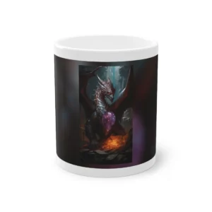 Dragon Guarding Violet Crystal Mug