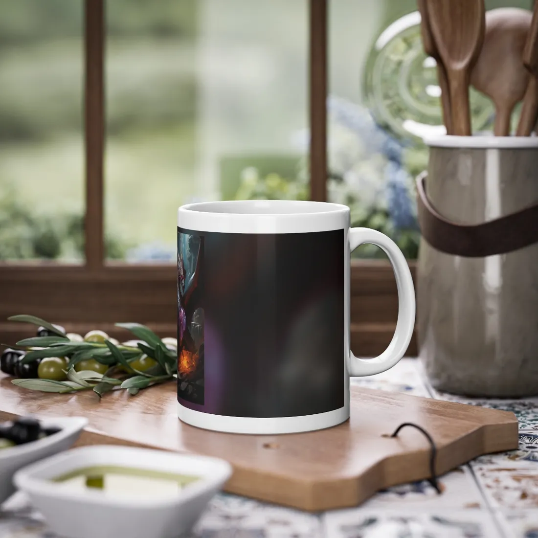 Ancient Fantasy Dragon Guarding Lair: Mythical - Mug