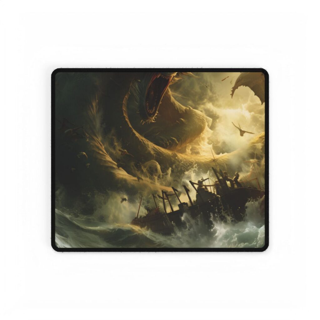 Ancient Mythical Sea Monsters: Fearsome Creatures of Legend - Desk Mat