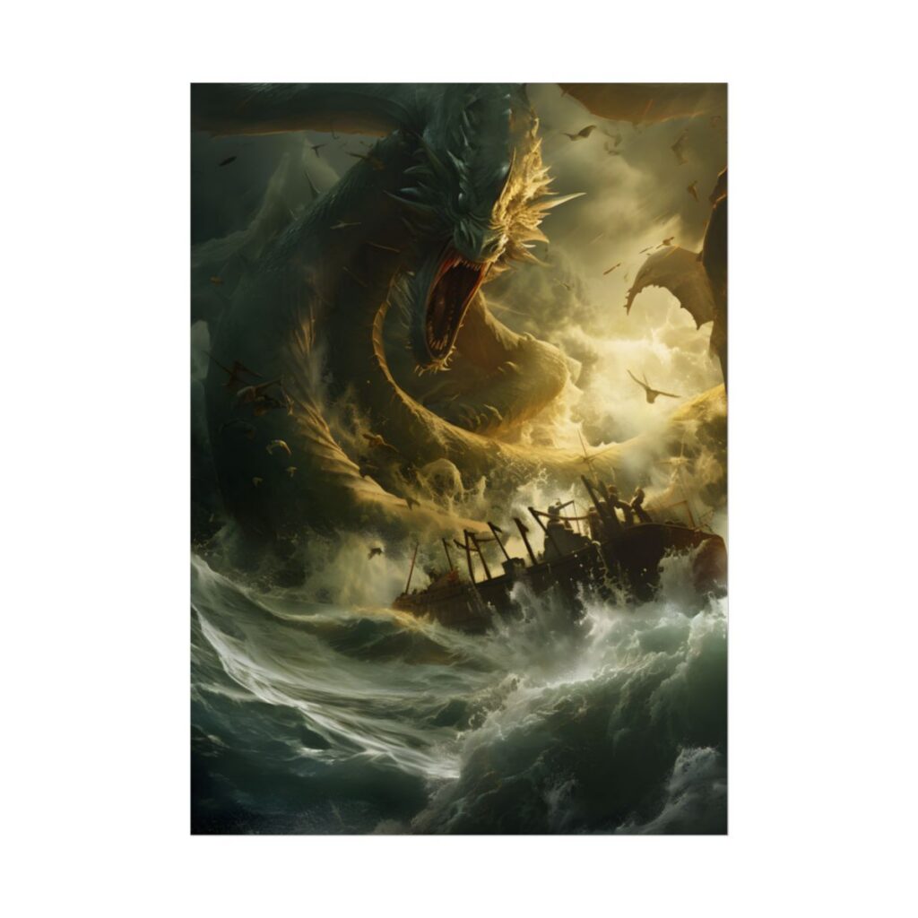 Ancient Mythical Sea Monsters: Fearsome Creatures of Legend - Poster