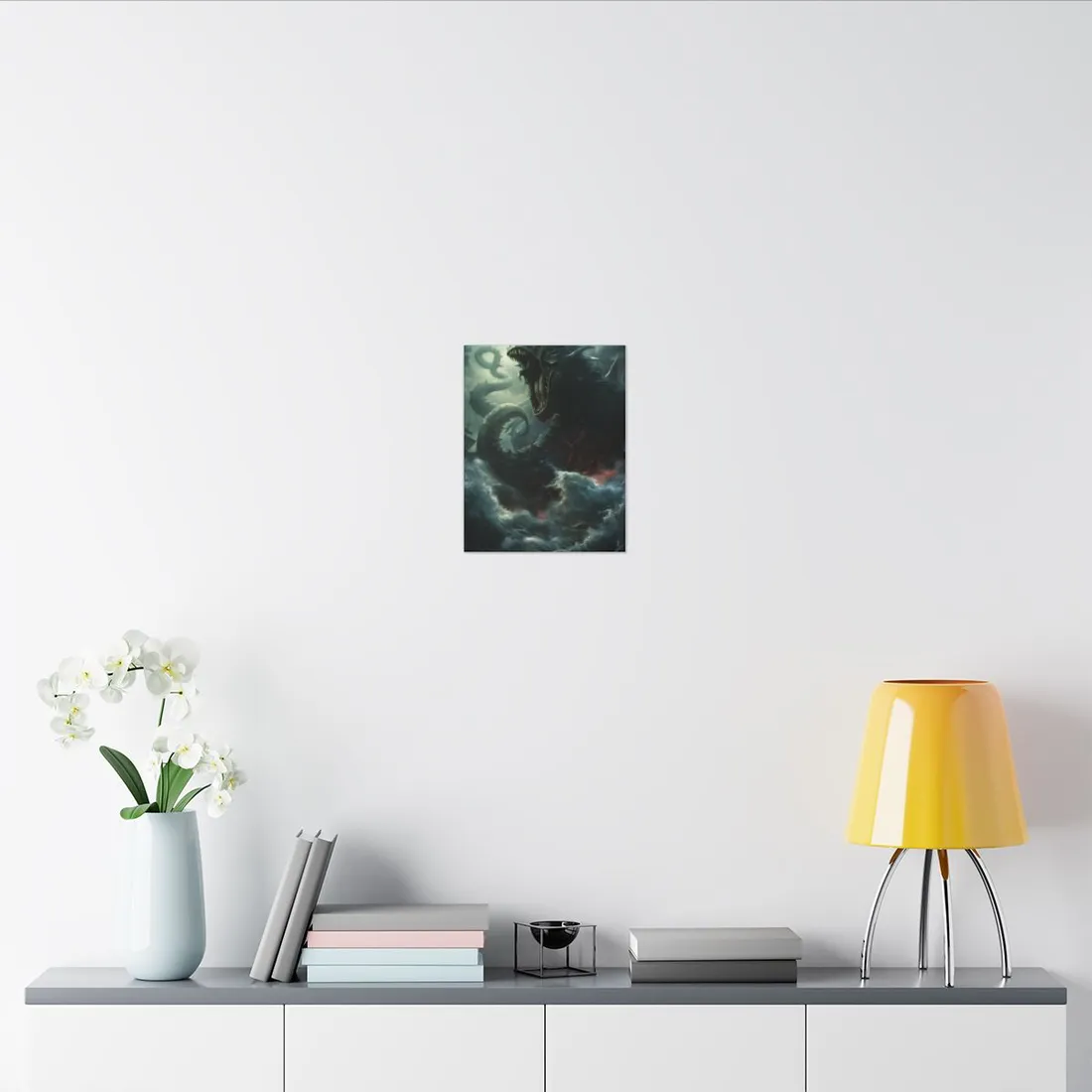 Ancient Sea Monster: Mythical Serpentine - Canvas