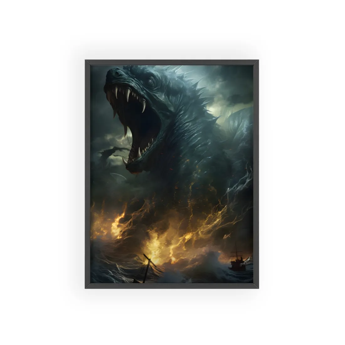 Ancient Sea Monsters: Mythical Creatures of Legend - Framed Poster