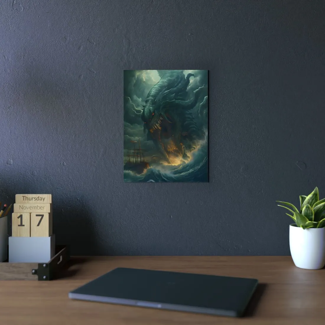 Ancient Sea Monsters: Mythical Marine Reptile - Metal Poster