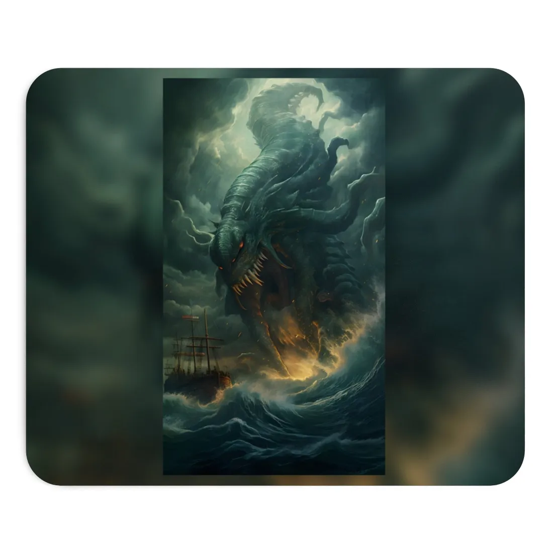 Ancient Sea Monsters: Mythical Marine Reptile - Mouse Pad