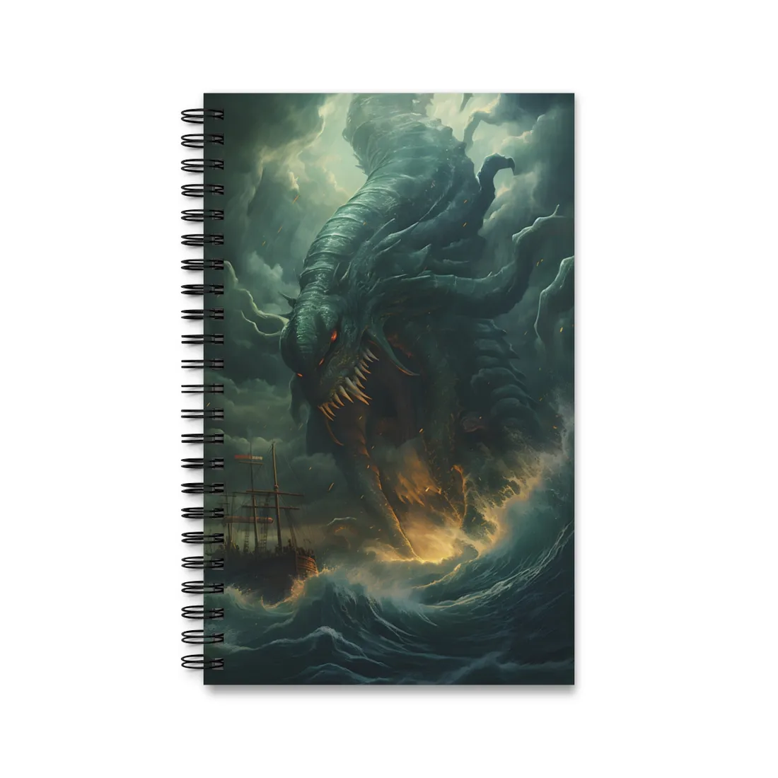 Ancient Sea Monsters: Mythical Marine Reptile - Spiral Notebook