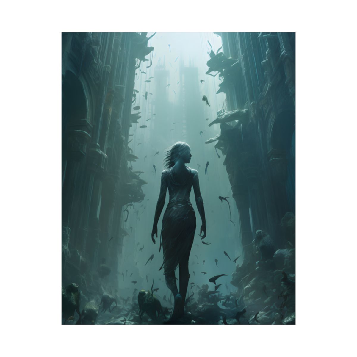 Ancient Underwater City: Hidden Ruins - Poster