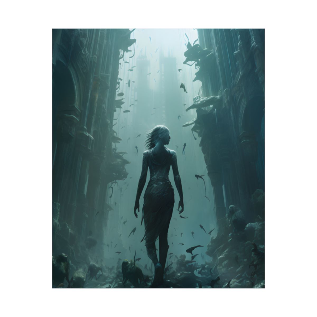 Ancient Underwater City: Hidden Ruins - Poster