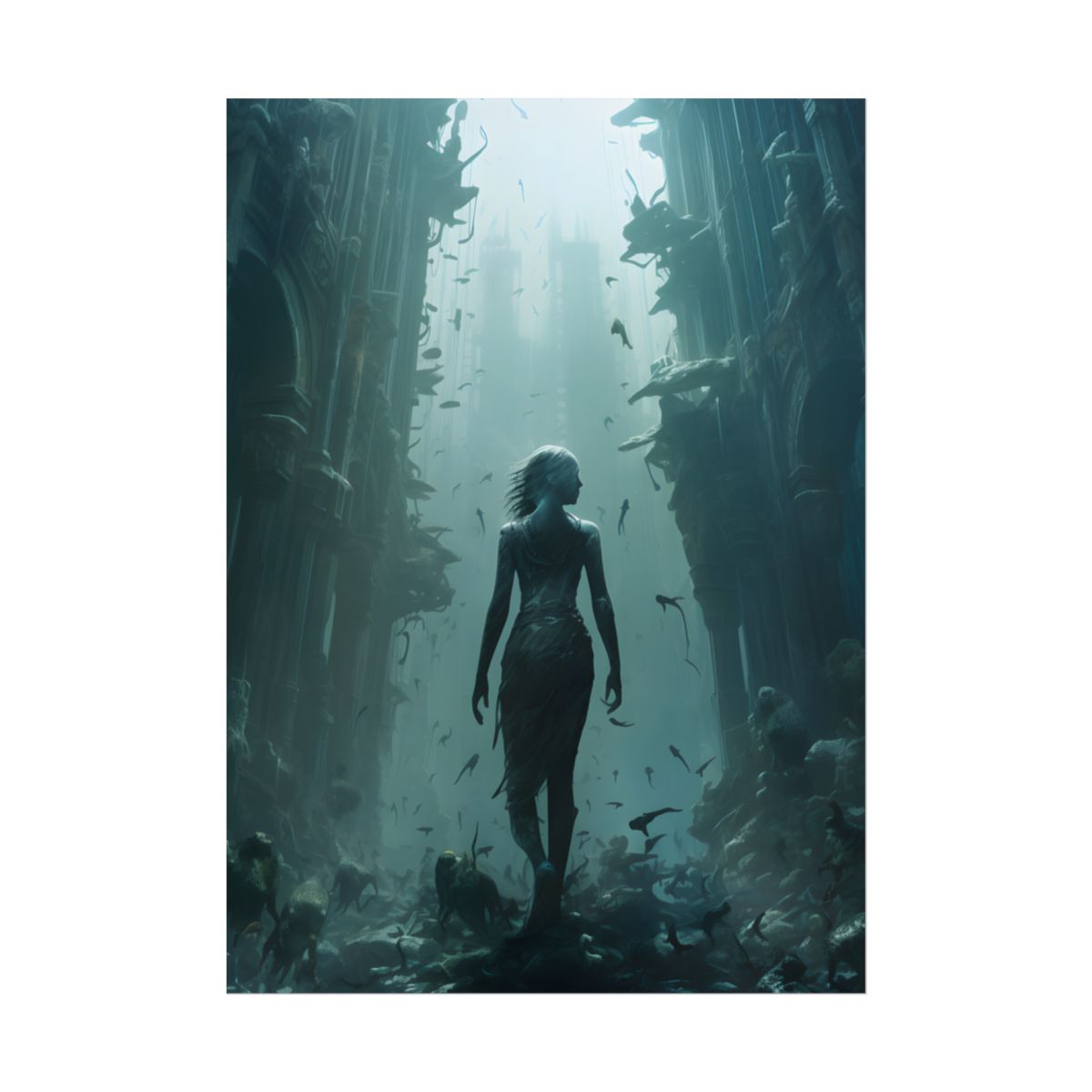 Ancient Underwater City: Hidden Ruins - Poster