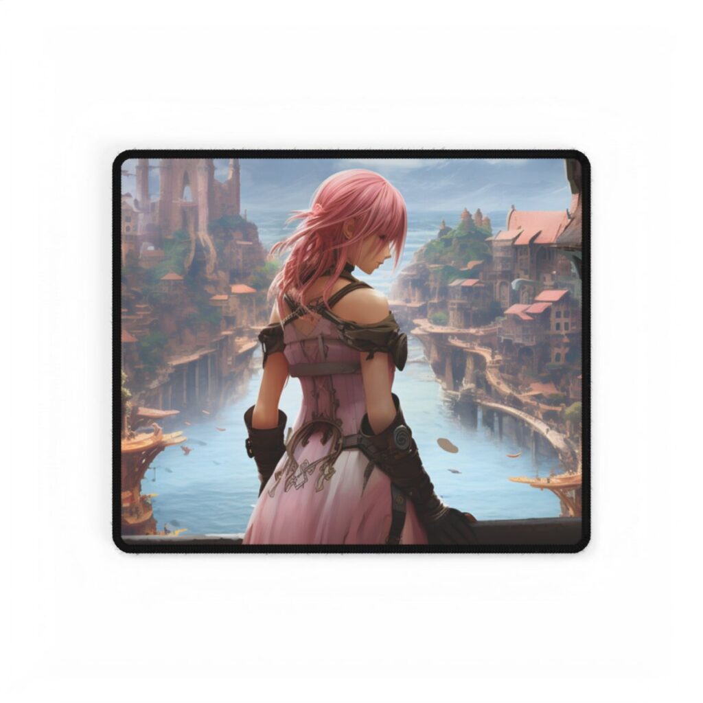 Anime Birds in Flight: Detailed Feathered Friends - Desk Mat