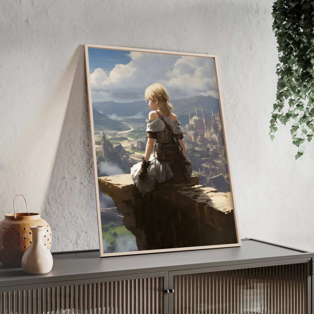 Anime Dreams: Flying Blonde - Framed Poster