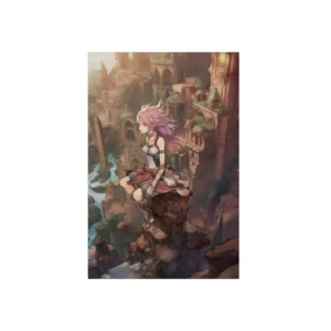 Ledge Above Ruins Metal Poster