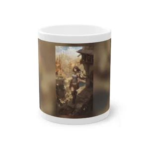 Rooftop Watch over Town Mug