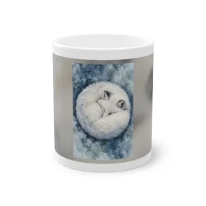 Sleeping Arctic Fox Mug