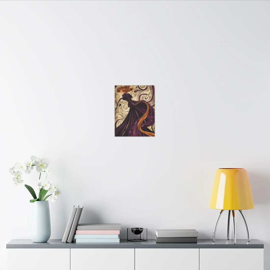 Art Nouveau Masterpiece: Elegant Geometric Design - Canvas