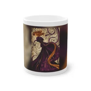 Art Nouveau Lady in Plum Mug